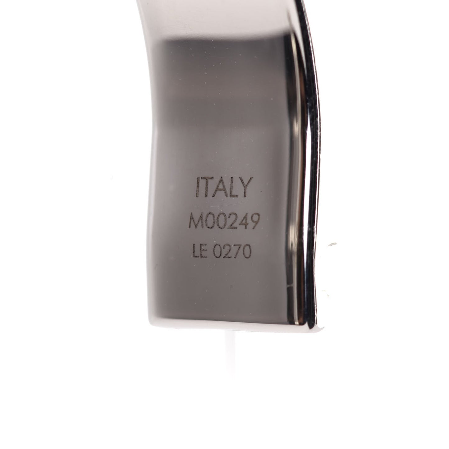 Brass Palladium Plated Nanogram Cuff S Silver