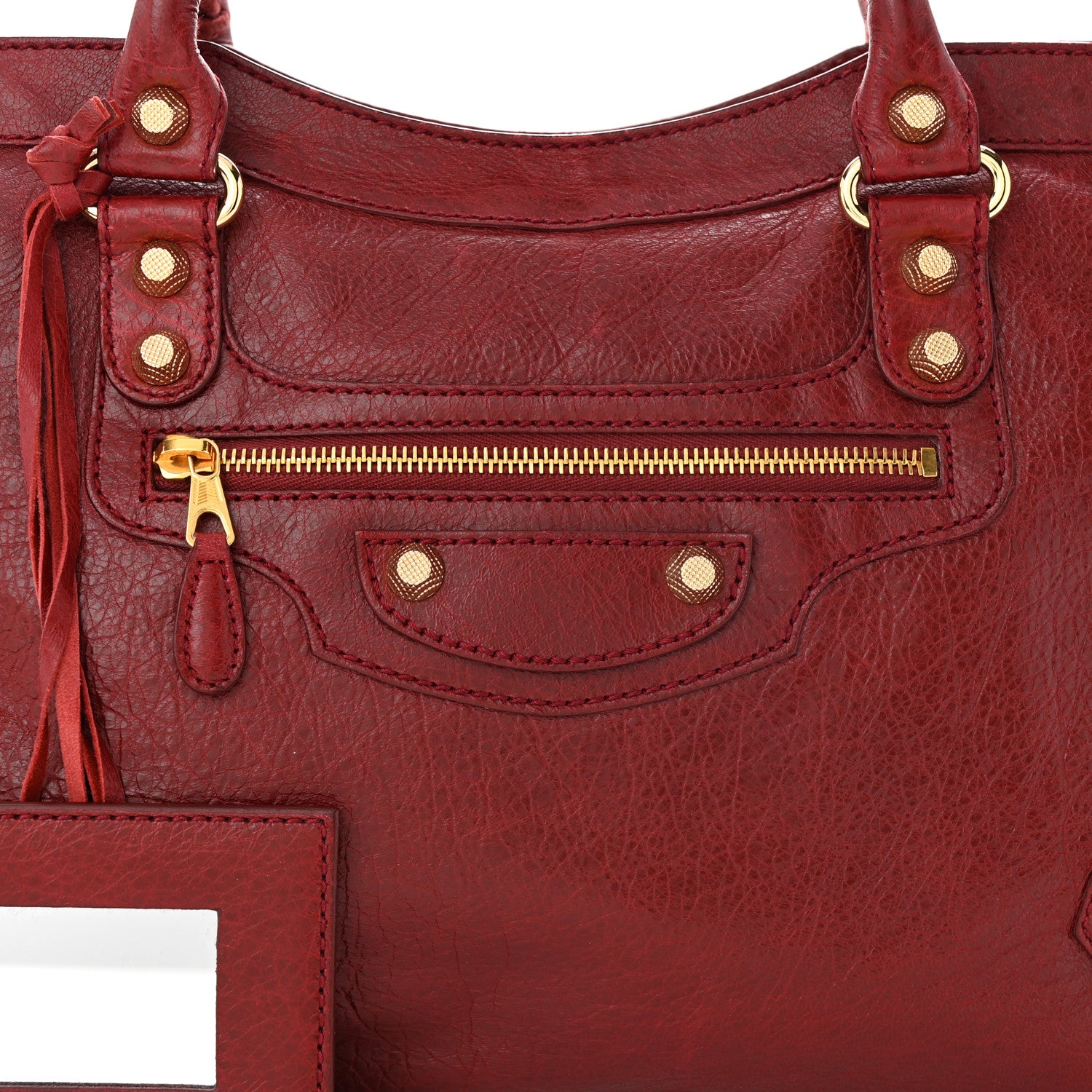 Balenciaga Agneau Giant 12 Gold Hardware City Rouge Cerise 8 of 10