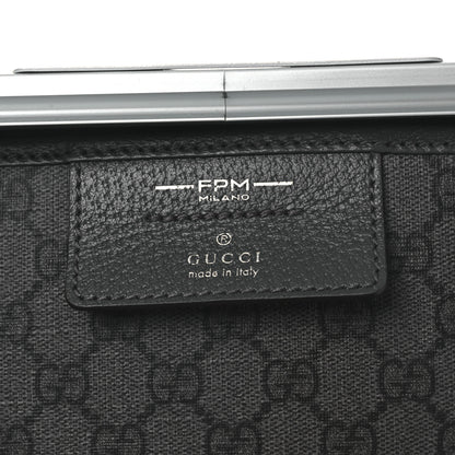 Gucci GG Supreme Monogram Aluminum Porter Beauty Case Silver 9 of 15