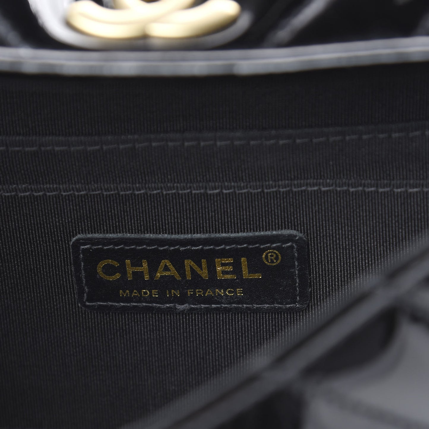 Patent Small Single Flap Black