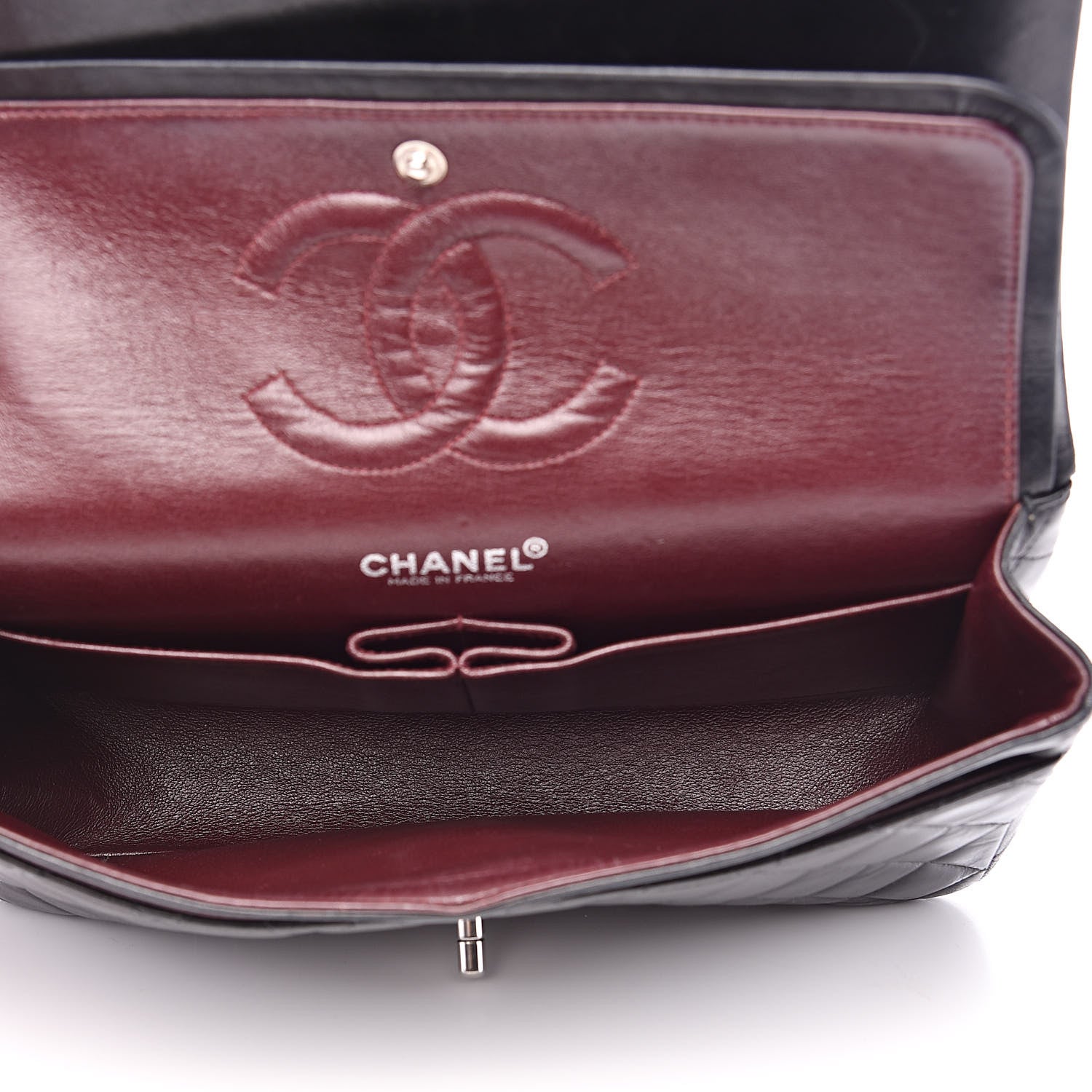 Chanel Lambskin Quilted Medium Double Flap Black 5 of 17
