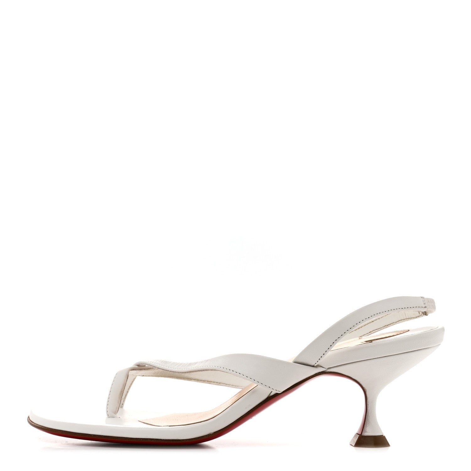 Christian Louboutin Kid Taralita 55 Thong Sandals 35 White 1 of 10