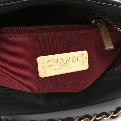 Chanel Goatskin Quilted Chanel 19 Camera Case Black 6 of 10