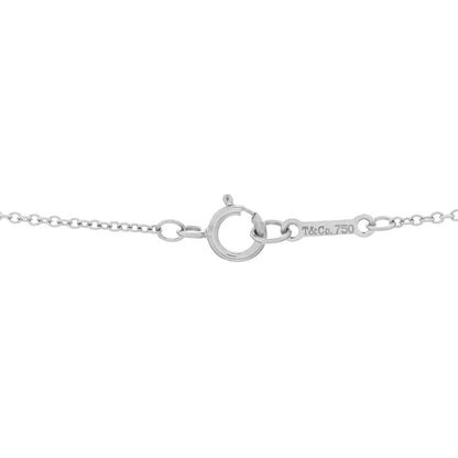 Tiffany 18K White Gold Diamond Paloma's Graffiti Peace Pendant Necklace 3 of 3