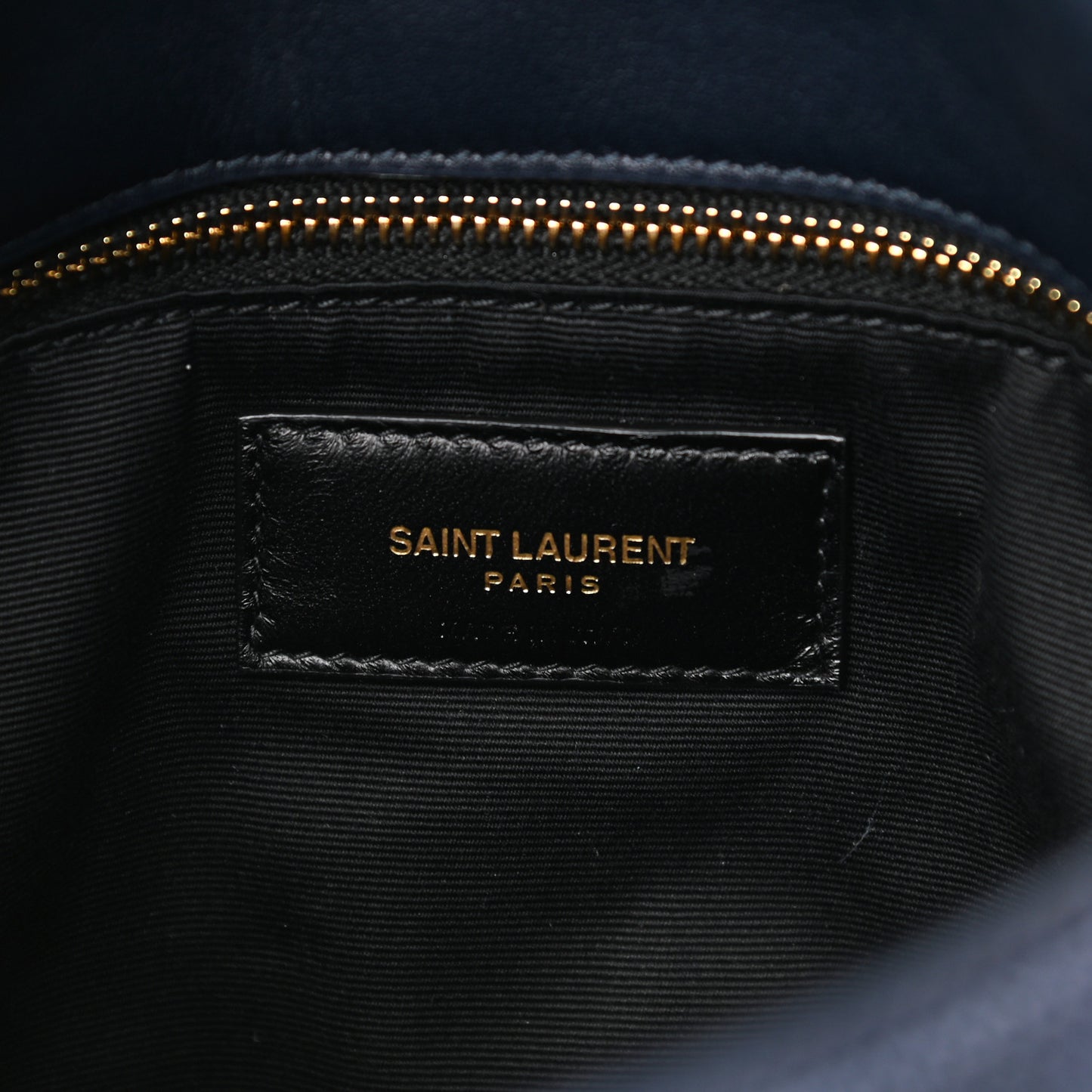 Canvas Quilted Small Loulou Puffer Monogram Chain Satchel Marine