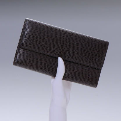 Louis Vuitton Epi Porte Tresor International Wallet Moka 2 of 8
