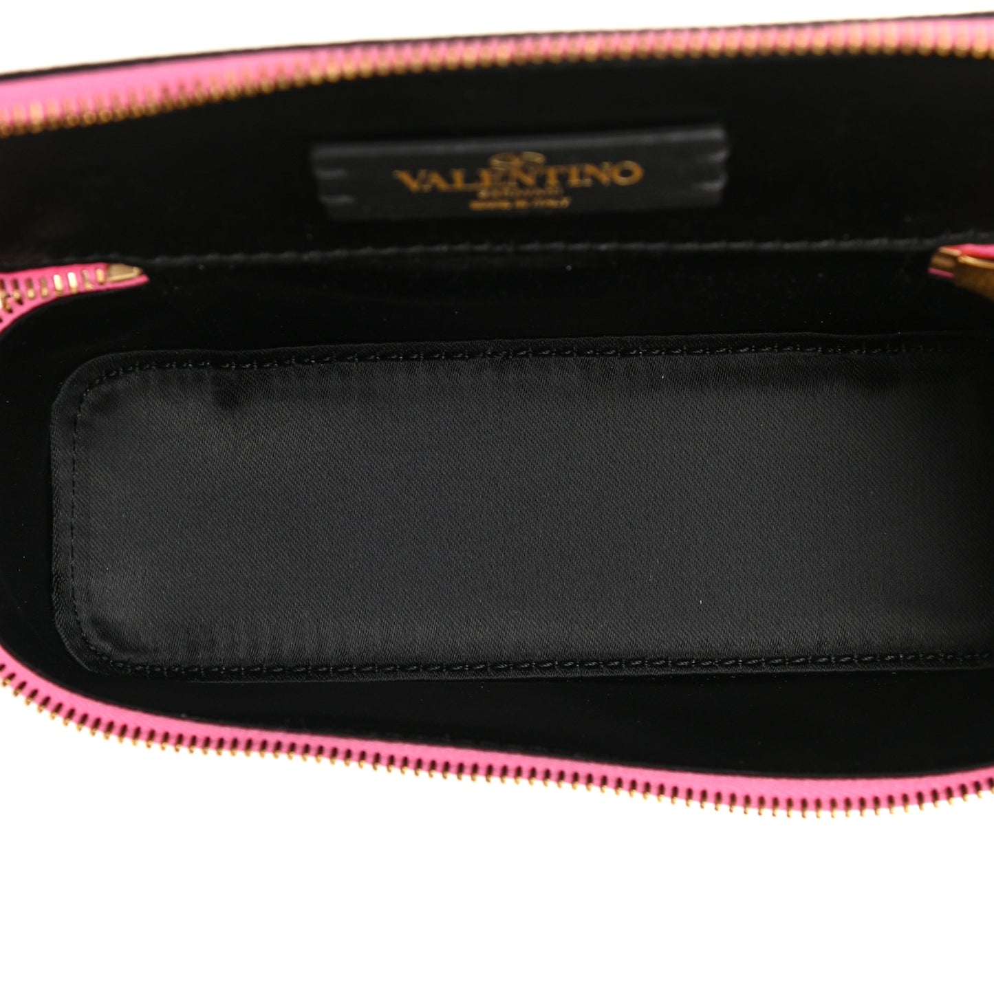 Grained Calfskin VLogo Signature Wash Bag Feminine Pink