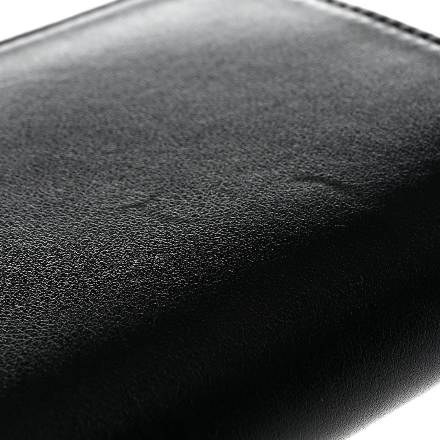 Celine Calfskin Triomphe Zipped Compact Wallet Black 9 of 9