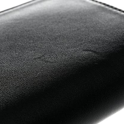 Celine Calfskin Triomphe Zipped Compact Wallet Black 9 of 9