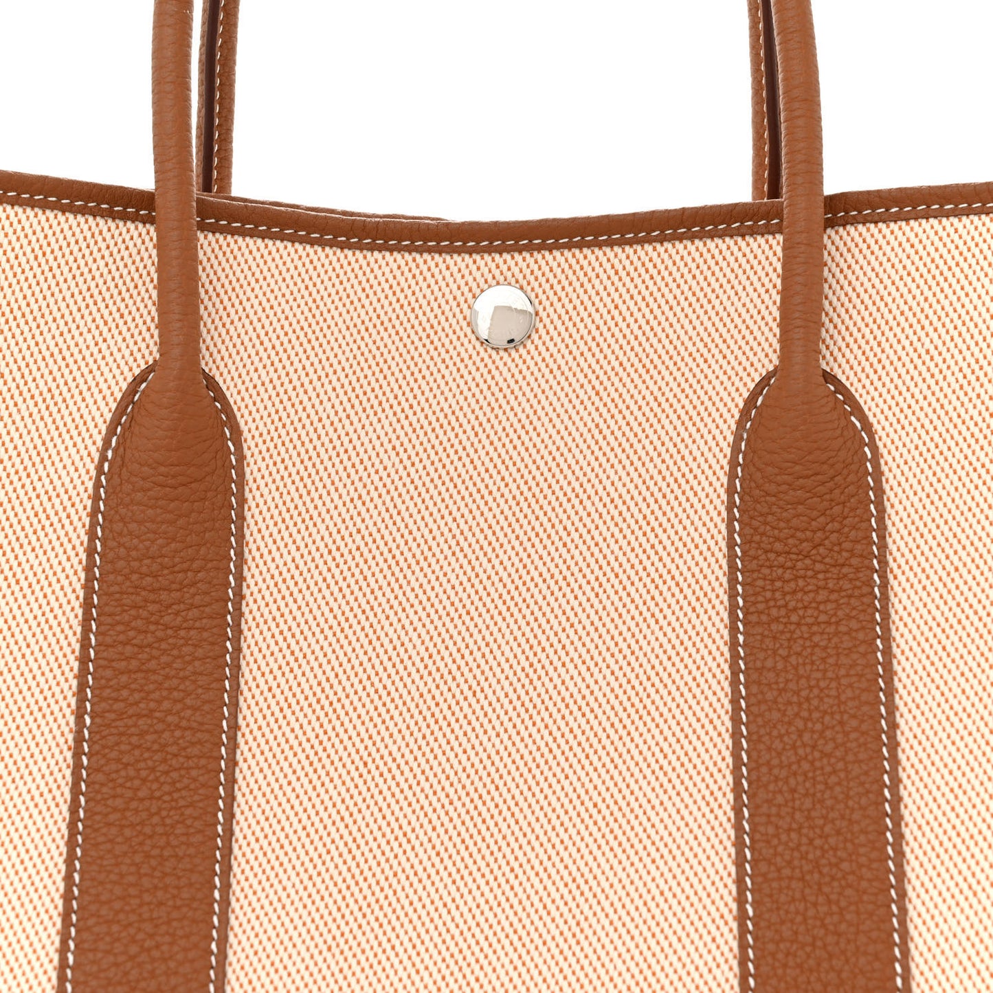 Twill H Negonda Garden Party 36 MM Tote Ecru Desert Gold