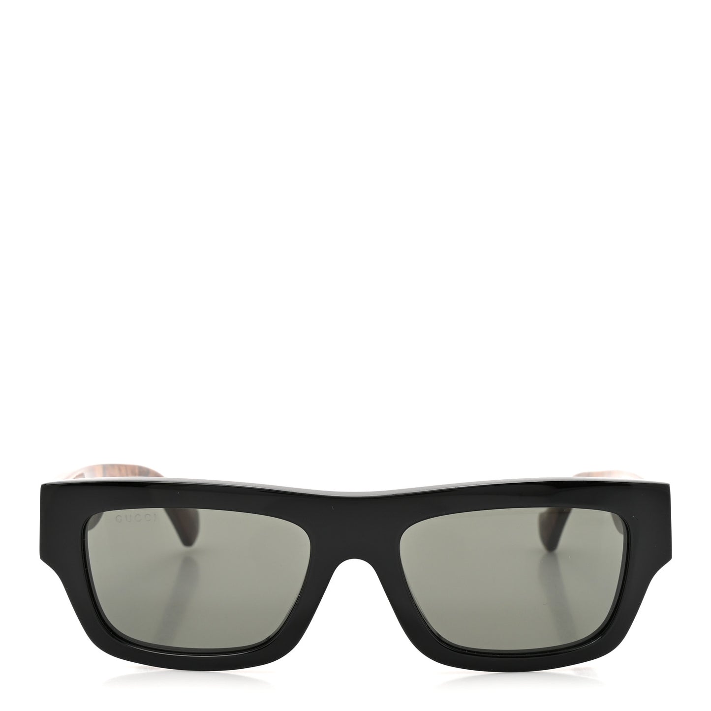 Acetate Rectangle Frame Web Sunglasses GG1301S Brown