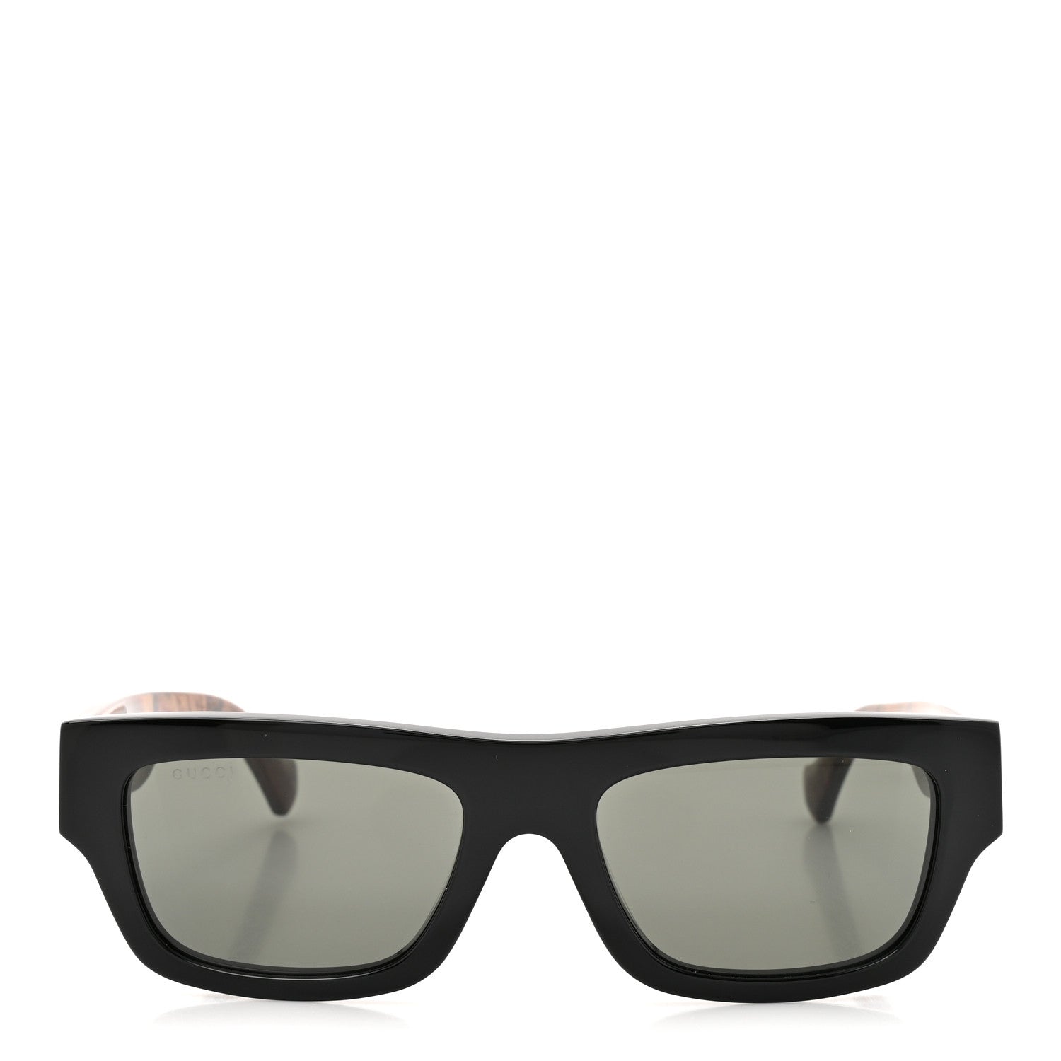 Gucci Acetate Rectangle Frame Web Sunglasses GG1301S Brown 2 of 8