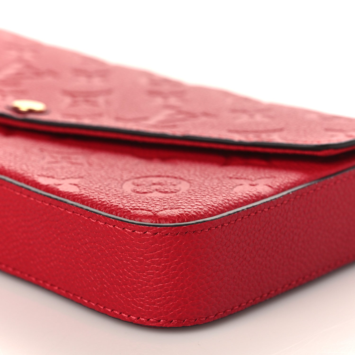 Louis Vuitton Empreinte Pochette Felicie Chain Wallet Scarlet 9 of 10