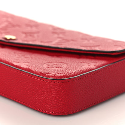Louis Vuitton Empreinte Pochette Felicie Chain Wallet Scarlet 9 of 10