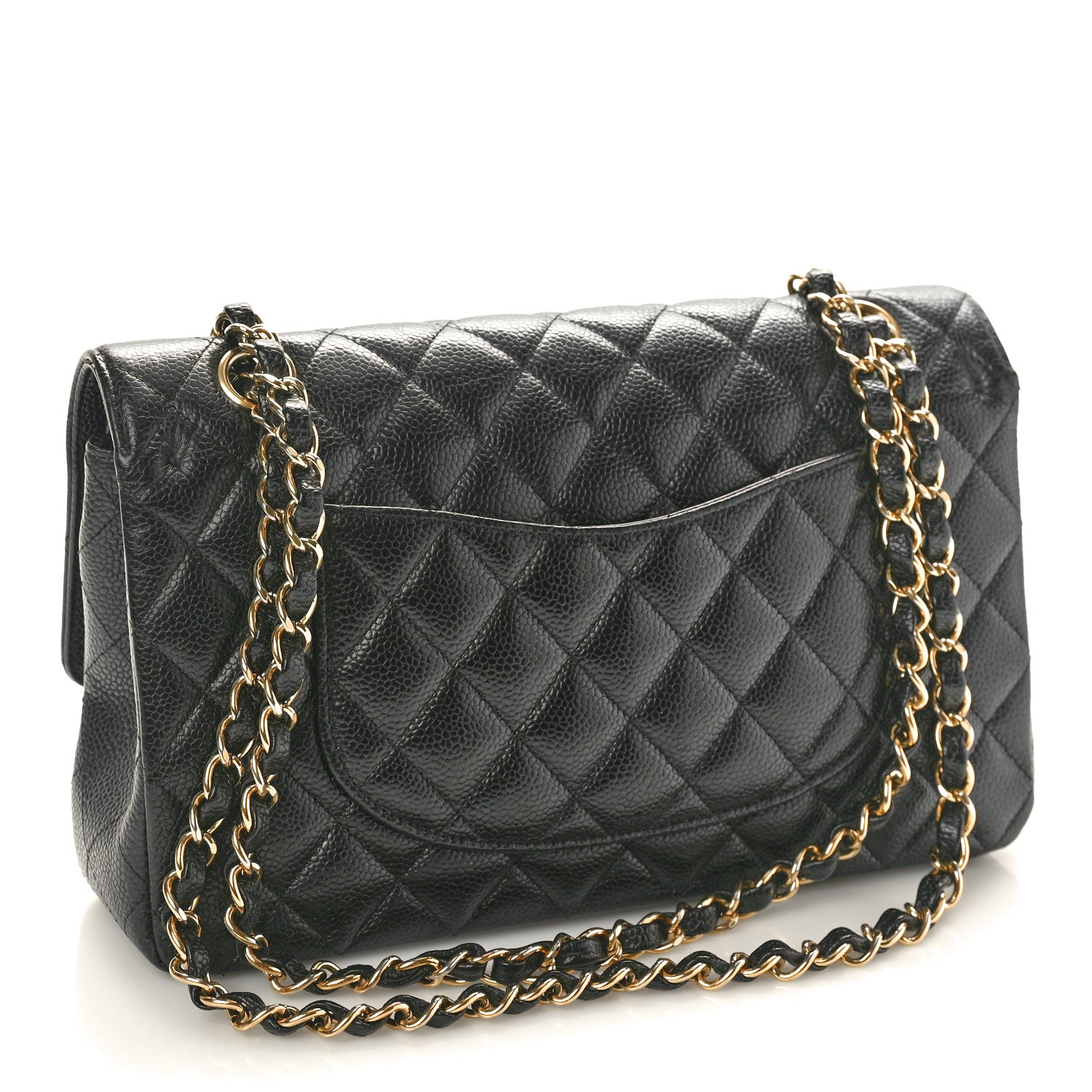 Chanel Caviar Quilted Medium Double Flap Black 2 of 12