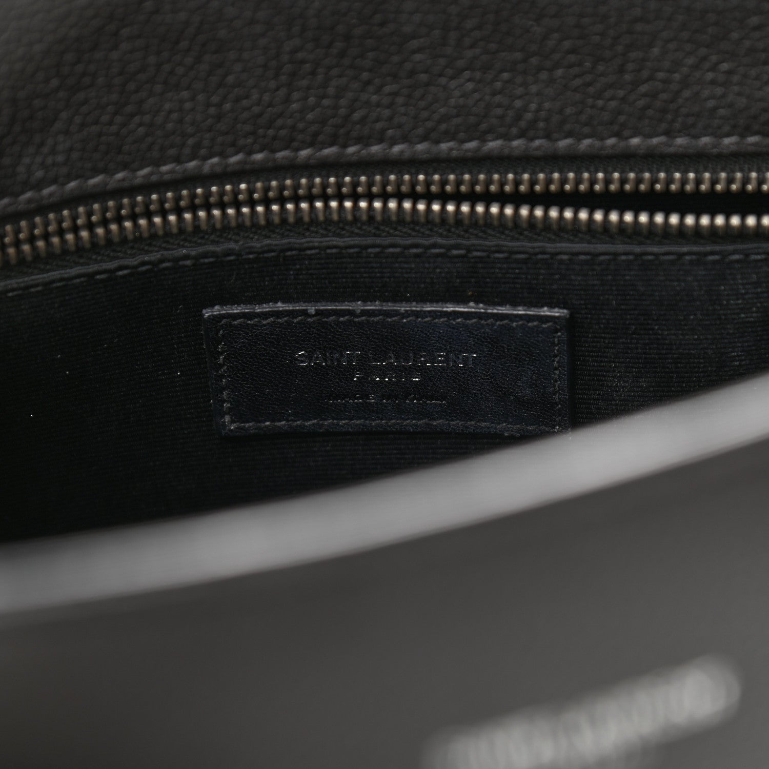 Saint Laurent Grained Calfskin Small Sac De Jour Coal 5 of 11
