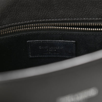 Saint Laurent Grained Calfskin Small Sac De Jour Coal 5 of 11
