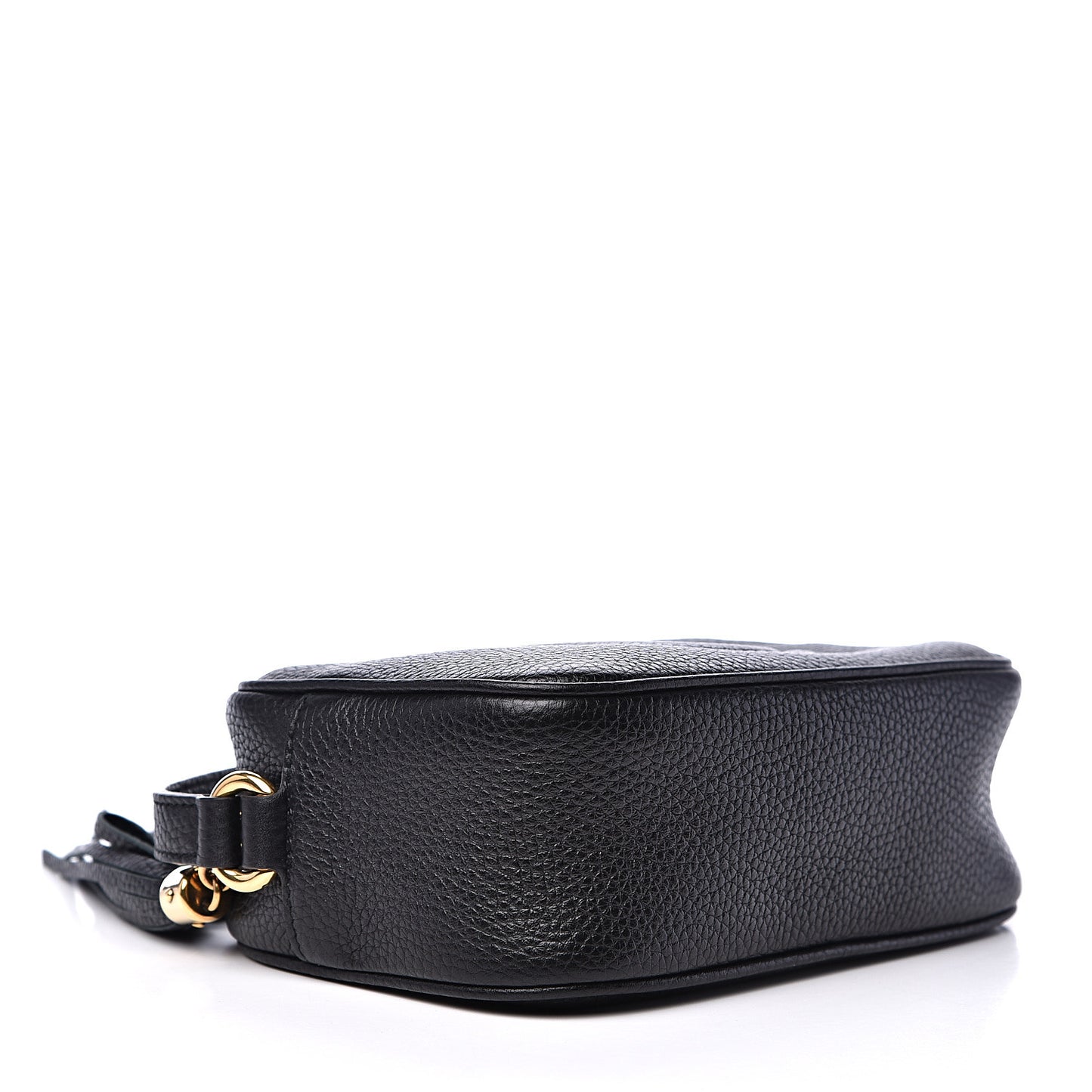 Pebbled Calfskin Mini Soho Disco Bag Black