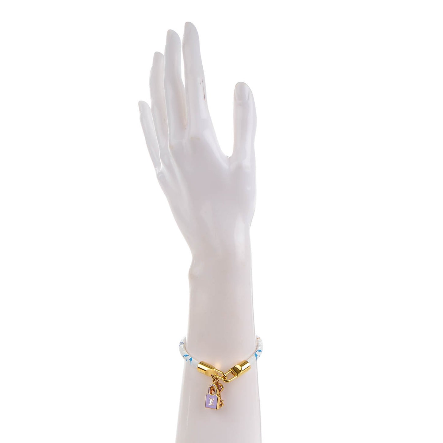 Monogram Multicolor Luck It Bracelet 19 White