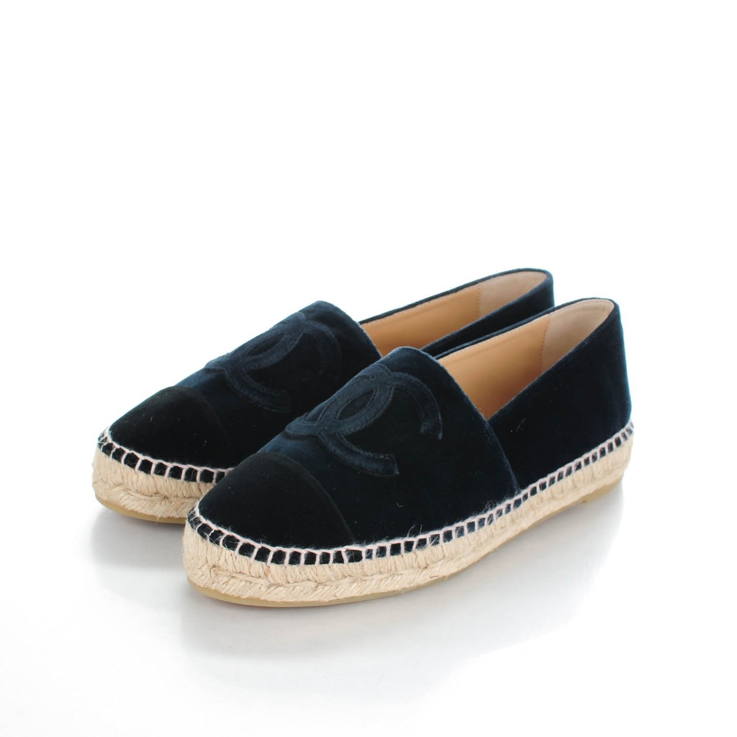 Velvet CC Espadrilles 39 Dark Navy Black