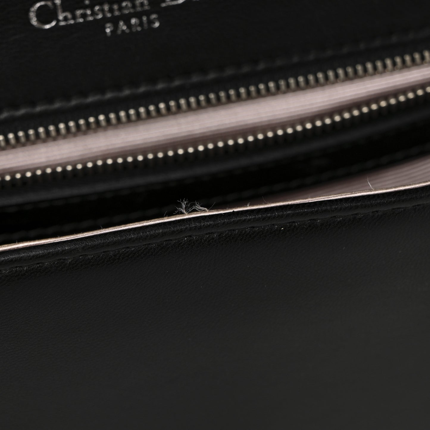 Lambskin Medium Diorama Flap Bag Black