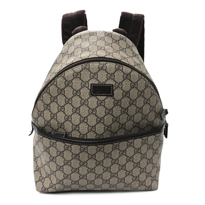 Gucci GG Supreme Monogram Margaux Calfskin Childrens Day Backpack Beige Ebony Cocoa Dark Chocolate 1 of 11