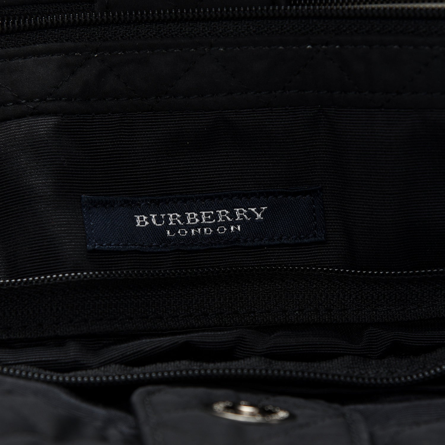 Burberry Nylon Quilted Diaper Bag Black 7 of 9