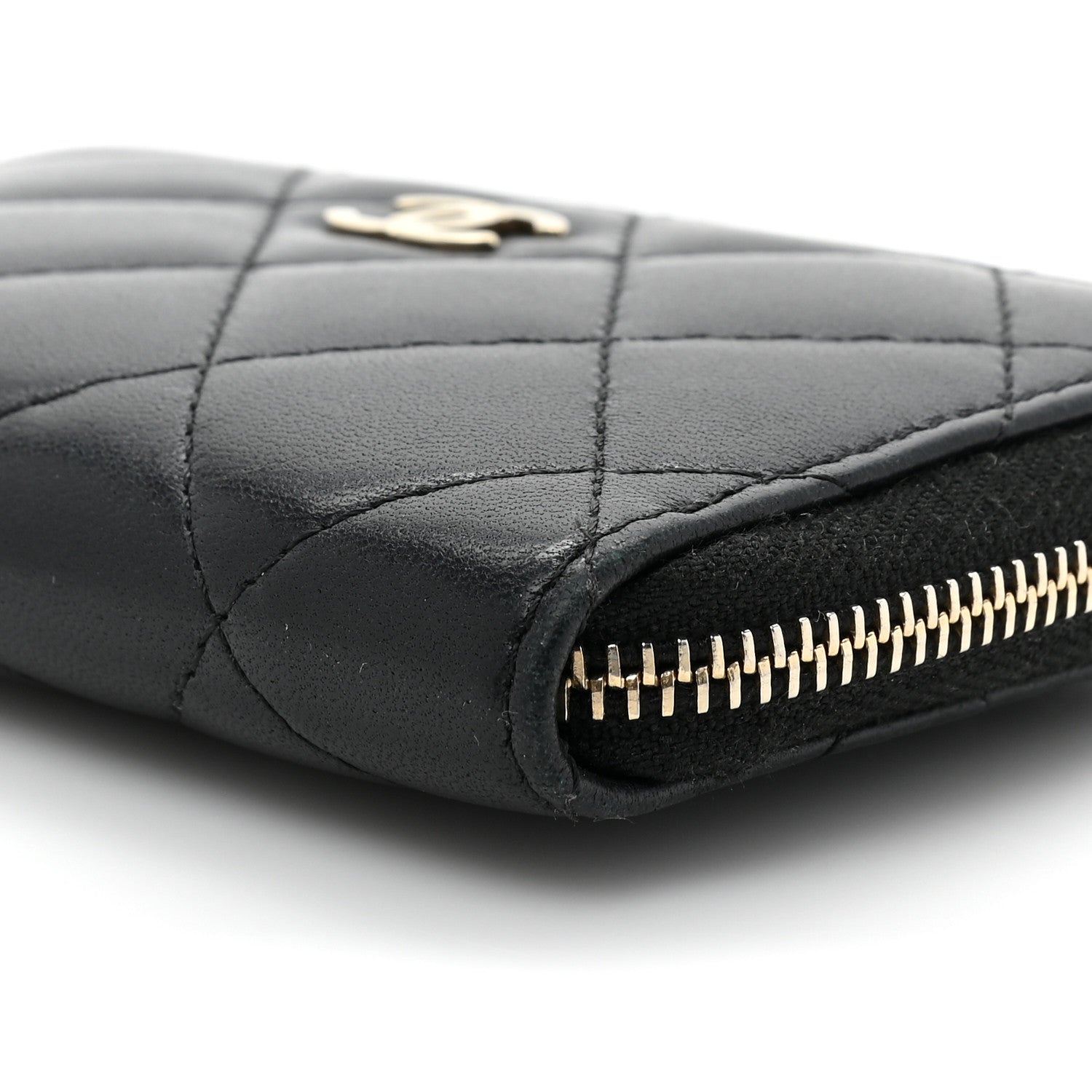 Chanel Lambskin Quilted Key Holder Case Black 8 of 10