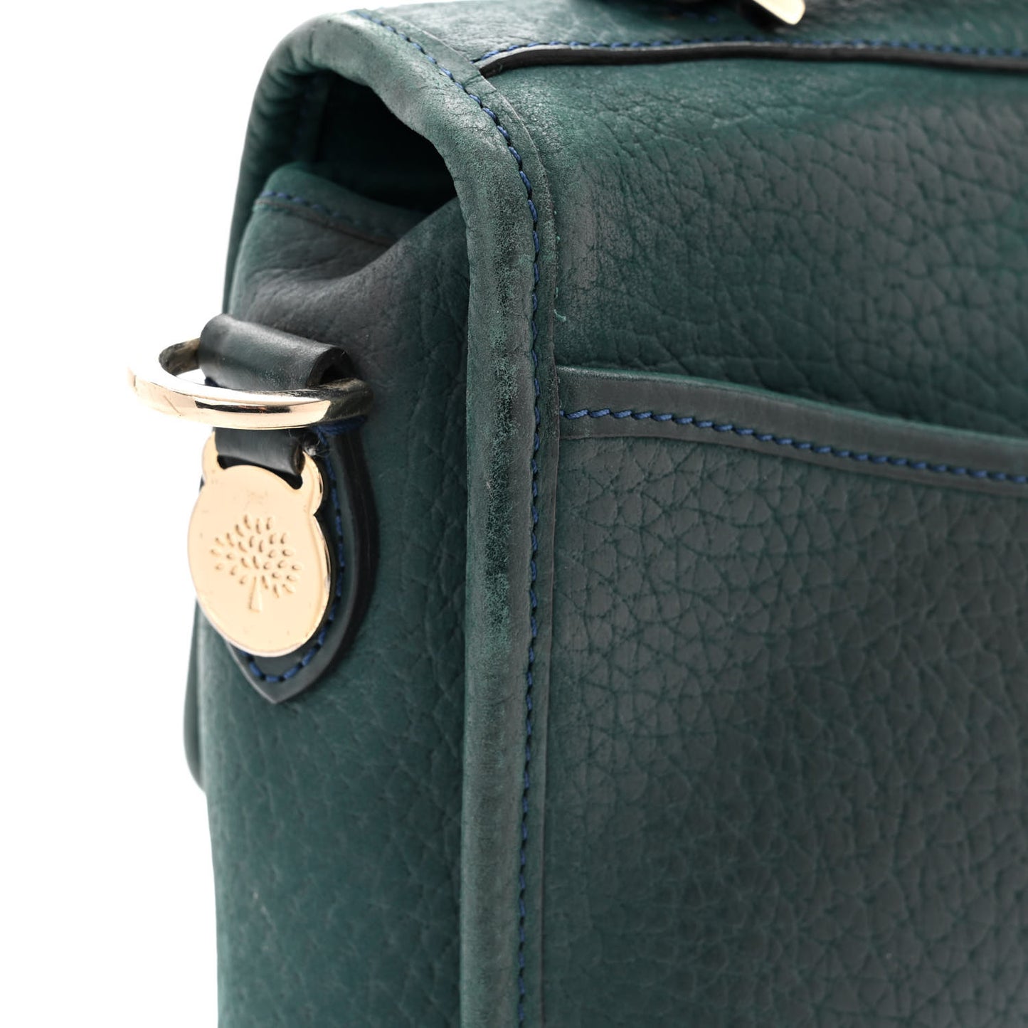 Shrunken Calfskin Medium Bryn Petrol