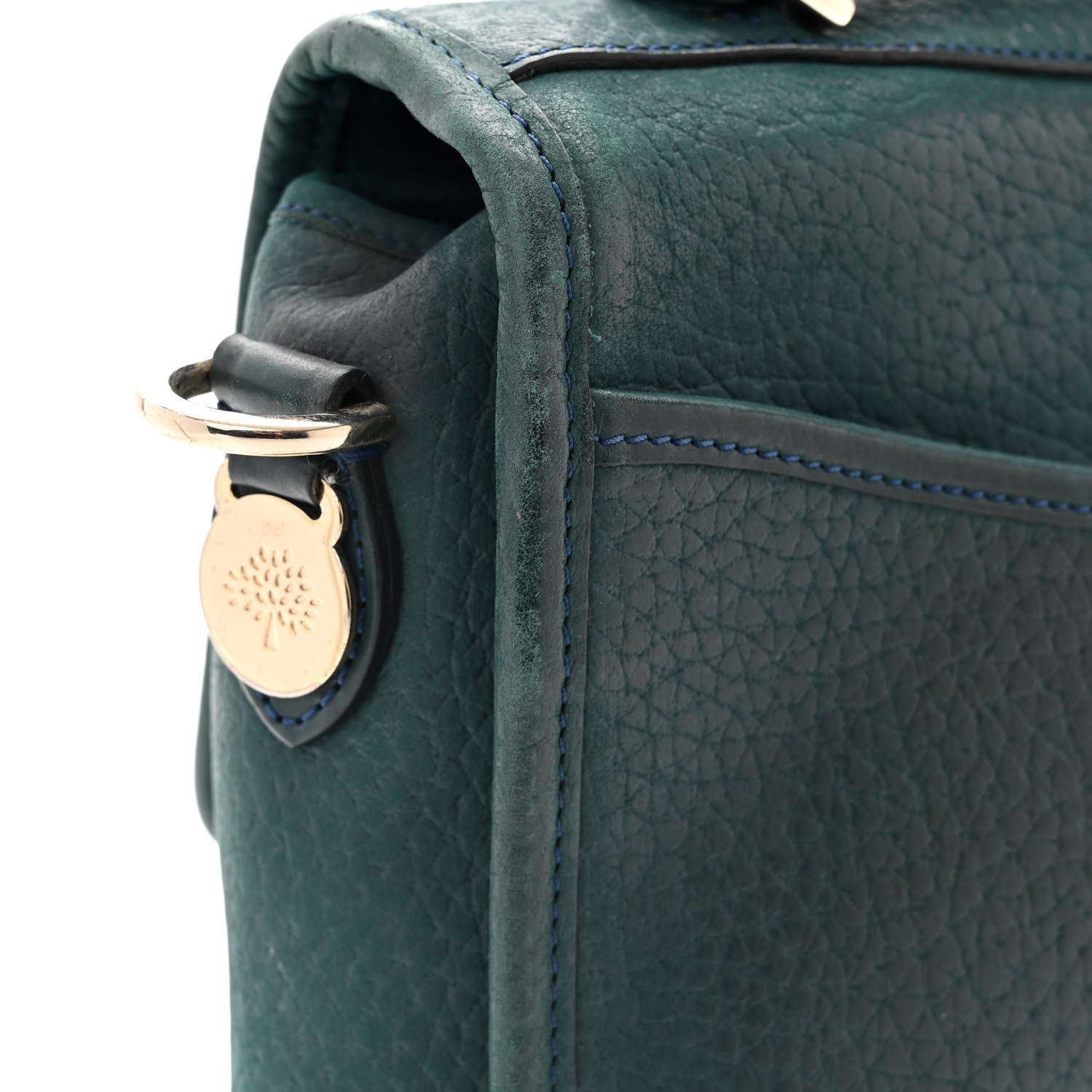 Mulberry Shrunken Calfskin Medium Bryn Petrol 11 of 13