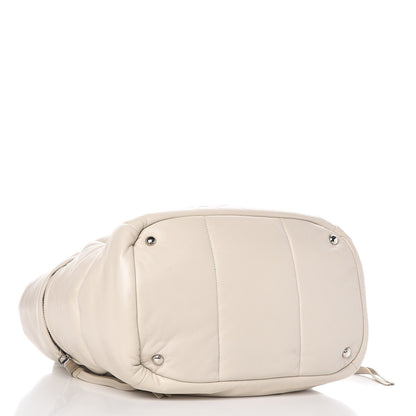 Prada Nappa Bomber Tote Bianco 4 of 8