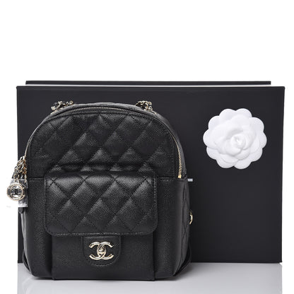 Chanel Caviar Quilted Small CC Day Backpack Black 8 of 8