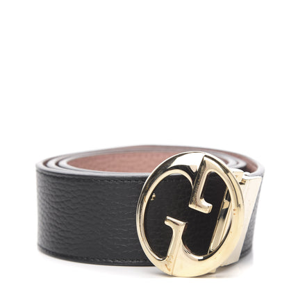 Gucci Calfskin 1973 Reversible Belt 90 36 Black Pink 1 of 7