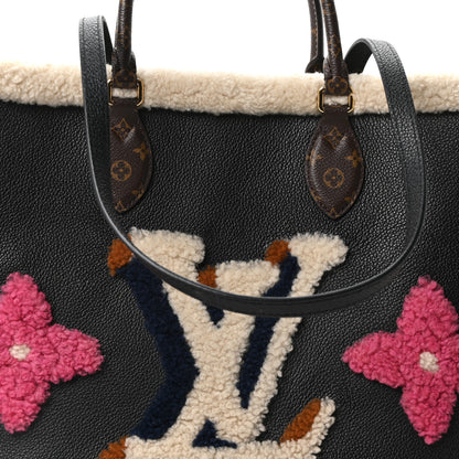 Louis Vuitton Calfskin Monogram Teddy Onthego GM Black 8 of 10