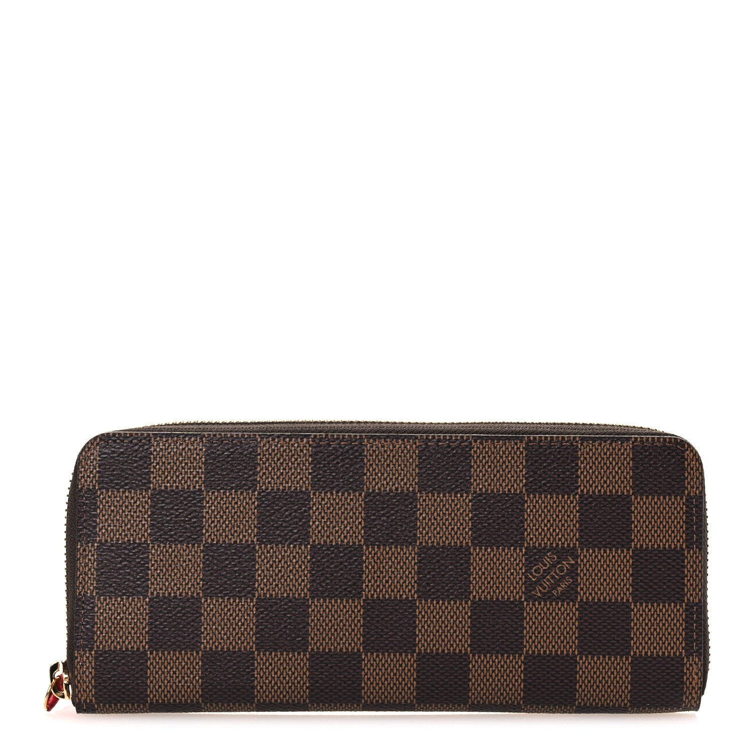 Louis Vuitton Damier Ebene Clemence Wallet Cherry 1 of 7