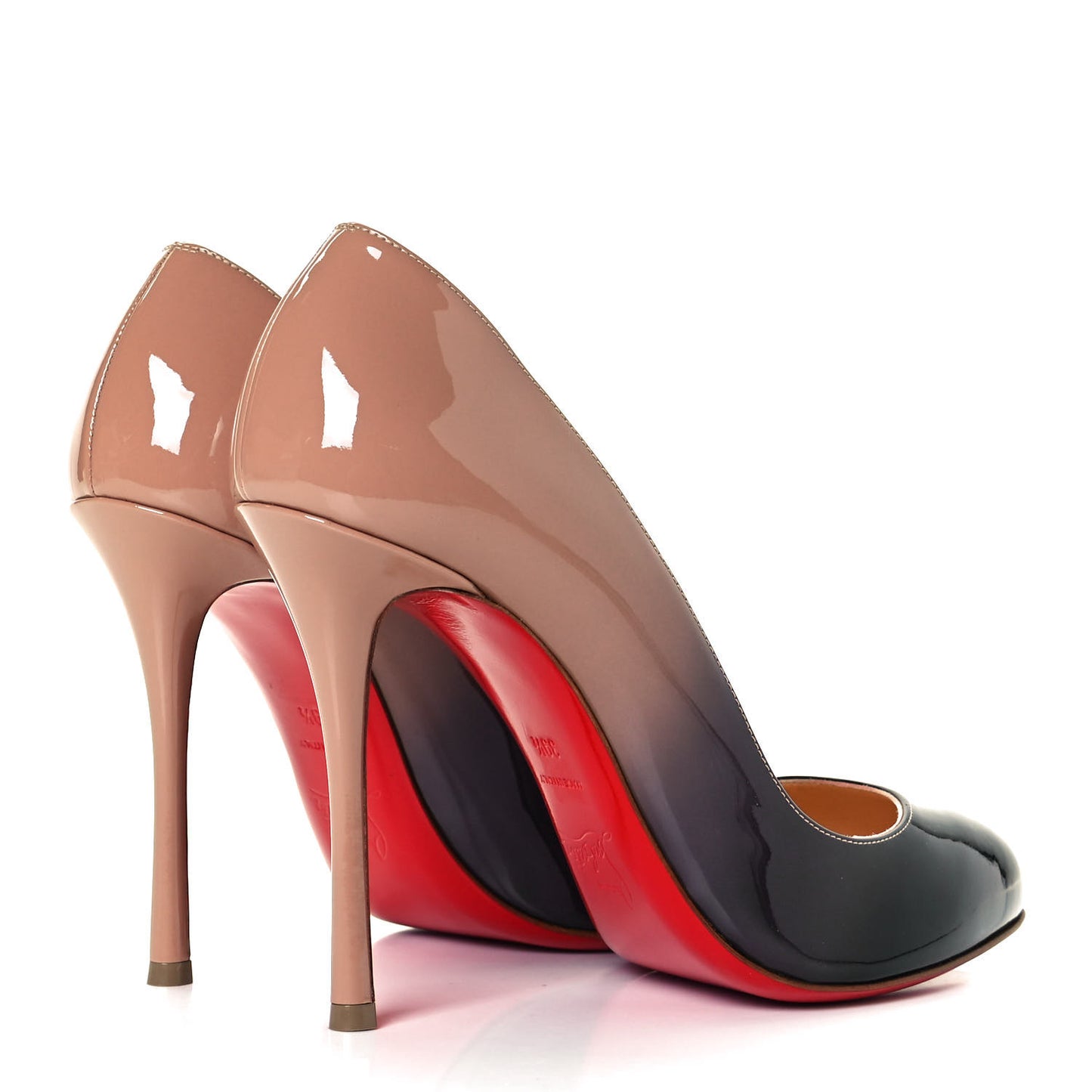 Patent Degrade Merci Allen 100 Pumps 39.5 Black Nude