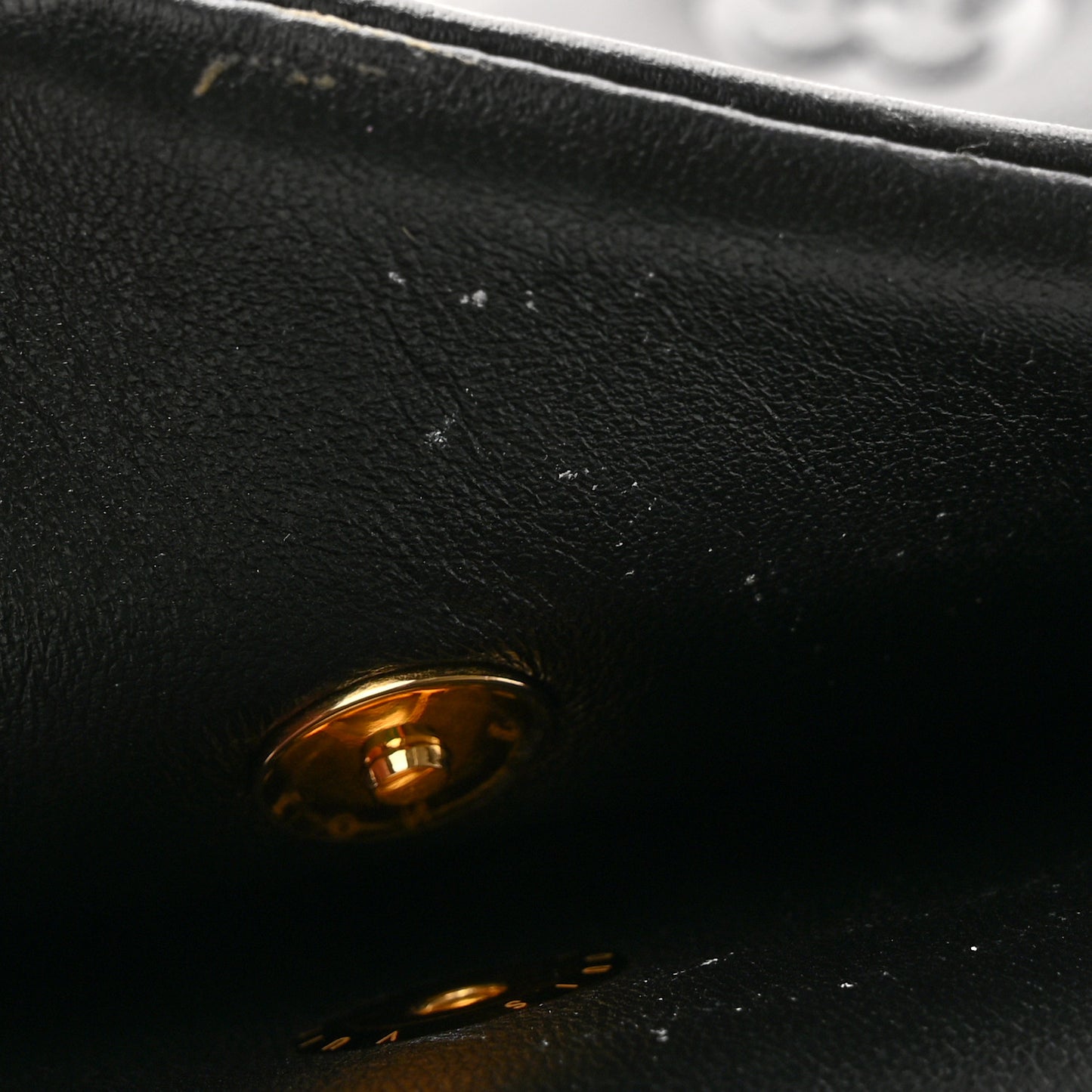 Lambskin Embossed Monogram Pochette Coussin Black