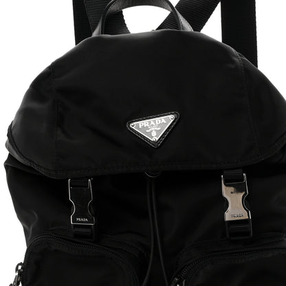 Prada Tessuto Nylon Vela Small Double Buckle Backpack Black 7 of 9