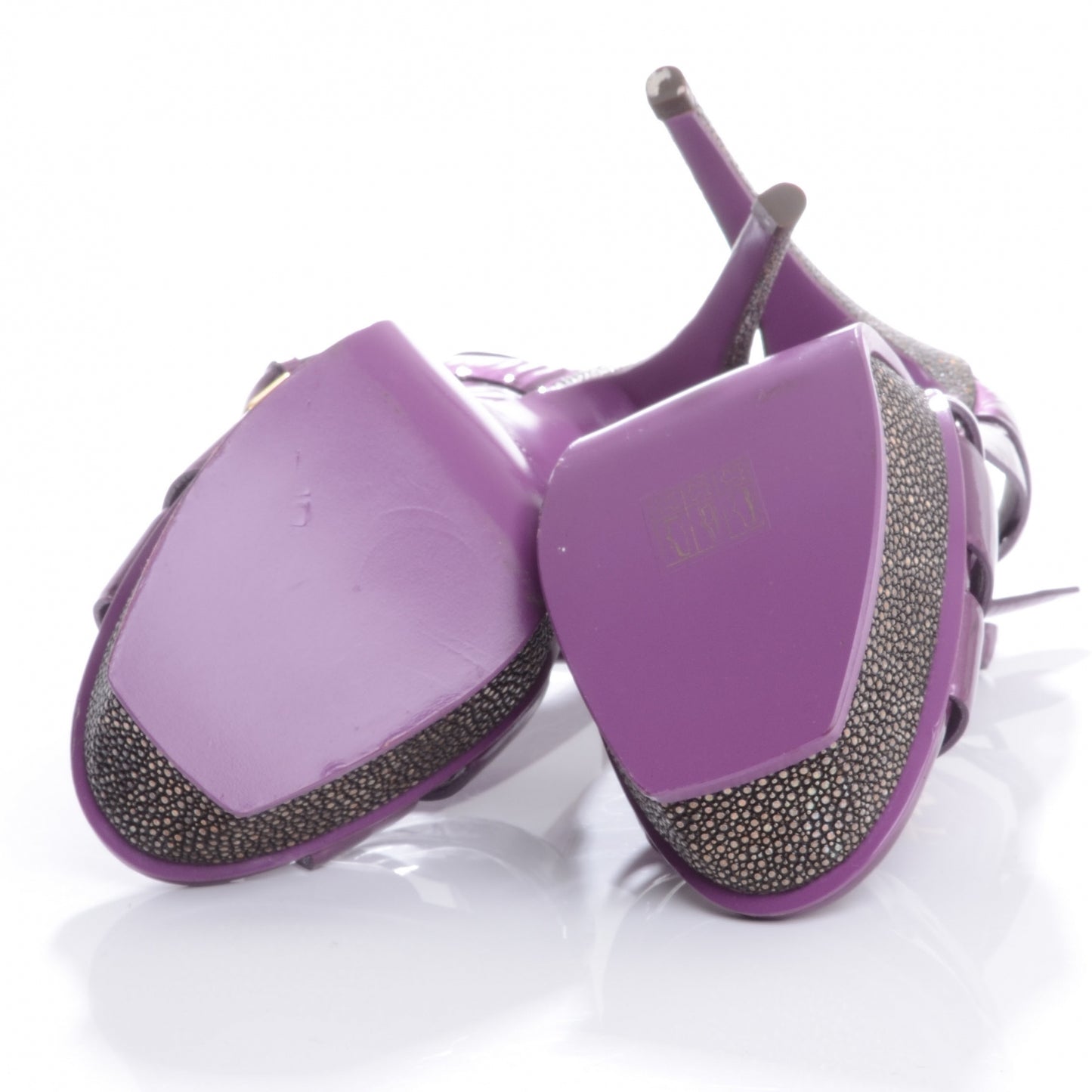 Patent Tribute 105 Platform Sandals 40.5 Purple