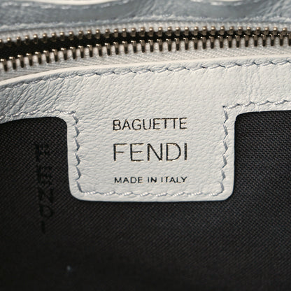 Fendi Nappa FF 1974 Embossed Baguette White 6 of 11