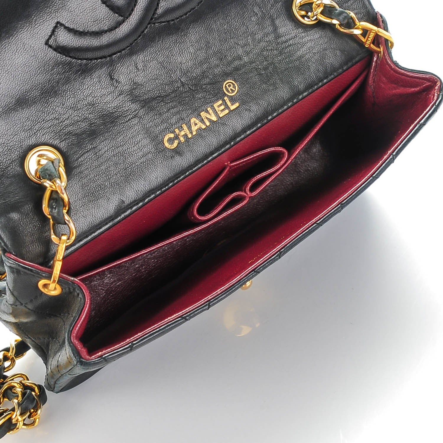Chanel Lambskin Quilted Mini Flap Black 5 of 14