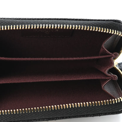 Chanel Caviar Quilted Zip Coin Purse Black 4 of 4