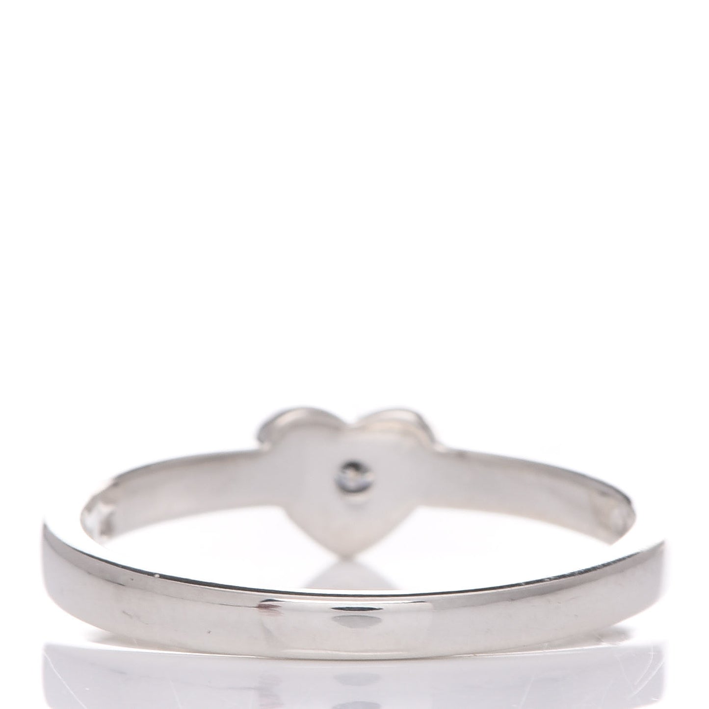 Sterling Silver Diamond Heart Ring 52 6