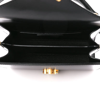 Saint Laurent Calfskin Mini Classic Monogram Cassandra Top Handle Black 5 of 11