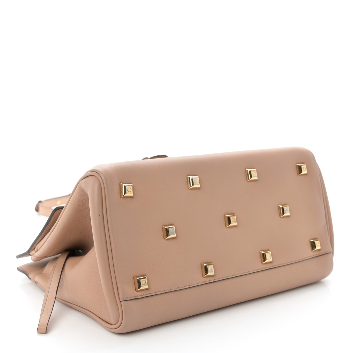 Calfskin Medium Studio Bag Almond