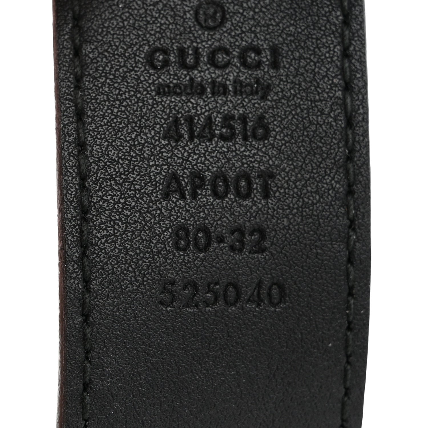 Gucci Calfskin Double G 30mm Belt 80 32 Black 5 of 5