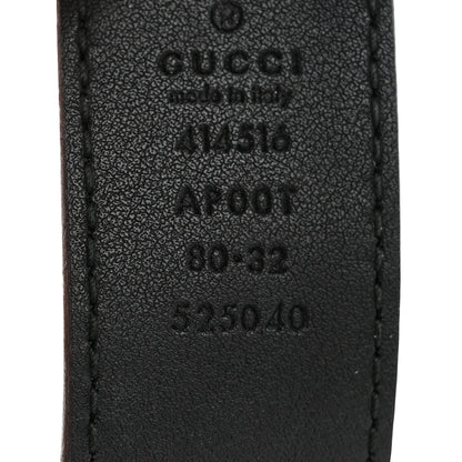 Gucci Calfskin Double G 30mm Belt 80 32 Black 5 of 5