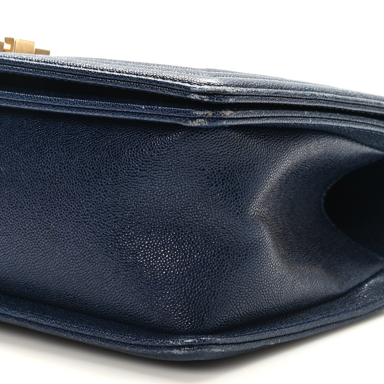 Chanel Caviar Quilted Medium Boy Flap Navy 9 of 9
