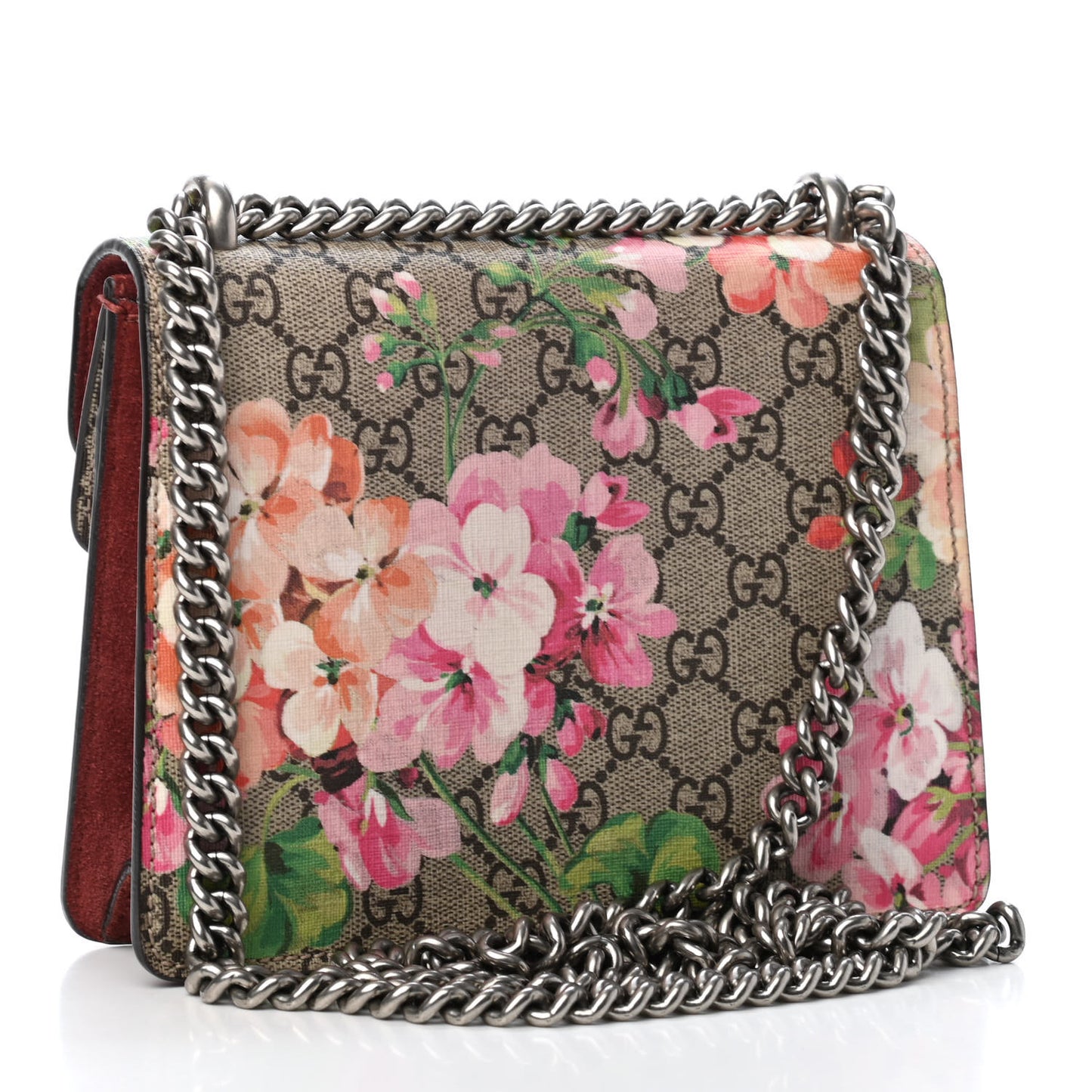 GG Supreme Monogram Blooms Mini Dionysus Shoulder Bag Beige Multicolor Dry Rose