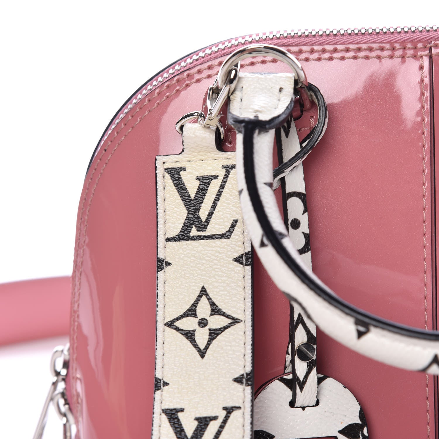 Louis Vuitton Patent Monogram Alma BB Rose Blush 11 of 15